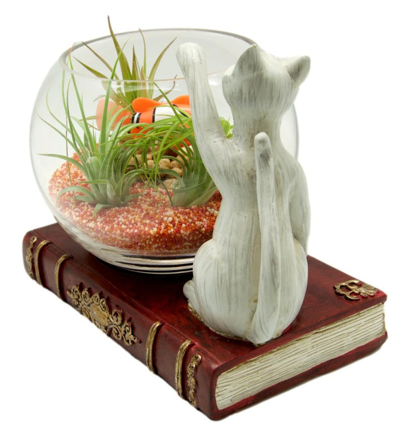 Cat with Fish Bowl Ornament