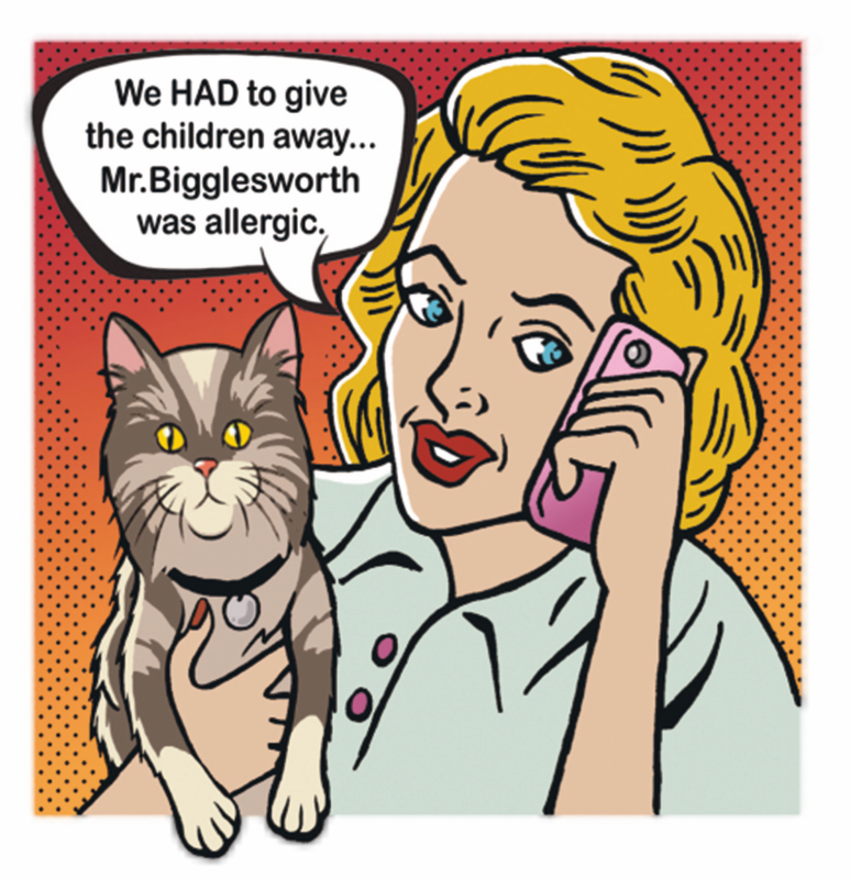 Mr Bigglesworth Cat Greeting Card