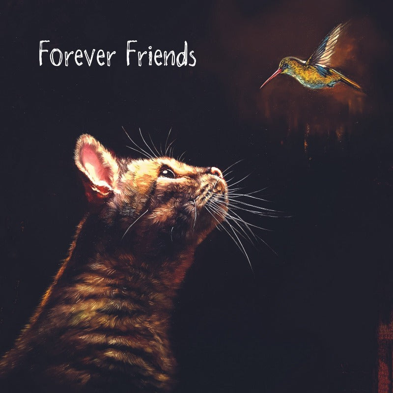 Forever Friends by Lucia Heffernan Cat Greeting Card