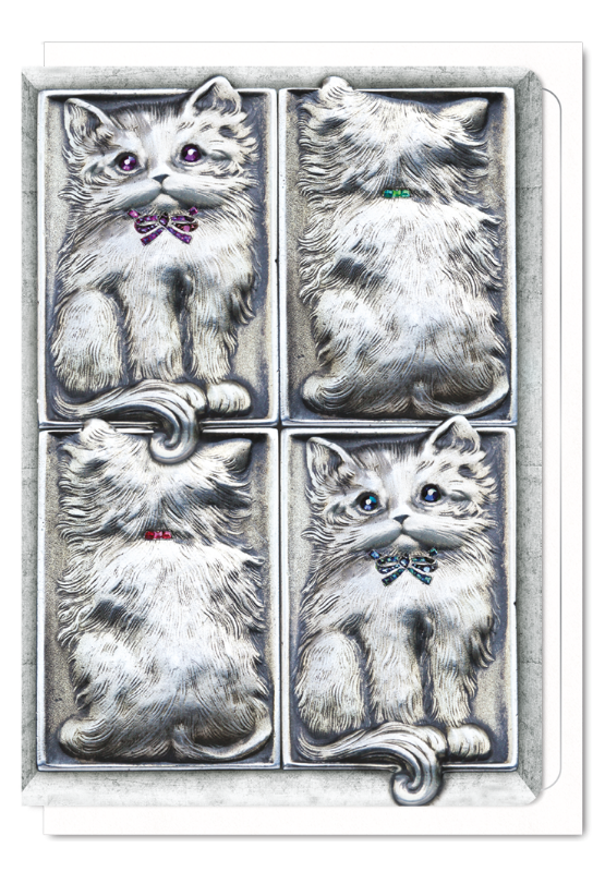 Cat Themed Greeting Card 'Enchanting Cat' Cat Greeting Card