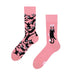 Pink Cats Regular Odd Socks