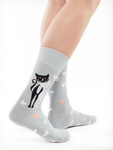Mr & Mrs Wedding Cat Regular Odd Socks