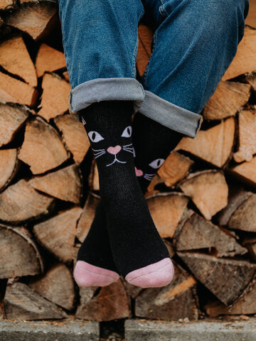 Cats Gaze Warm Thermal Socks