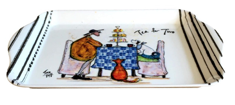 Sam Toft Tea for Two Cat & Dog Scatter Tray