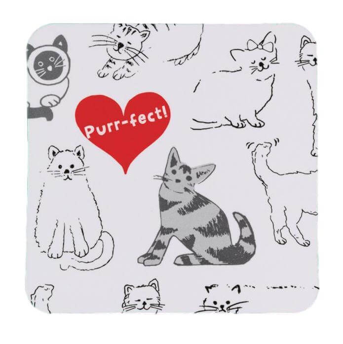 Set of 4 Purrfect Cat Coasters