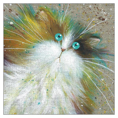 Kim Haskins Cat Themed Greeting Card 'Crumble' Cat Greeting Card