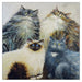 Kim Haskins Cat Themed Greeting Card 'Fursome Foursome' Cat Greeting Card