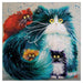 Kim Haskins Cat Themed Greeting Card 'Purrenting' Cat Greeting Card
