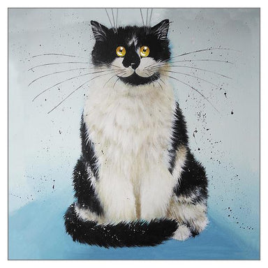 Kim Haskins Cat Themed Greeting Card 'Mr Grumpy' Cat Greeting Card