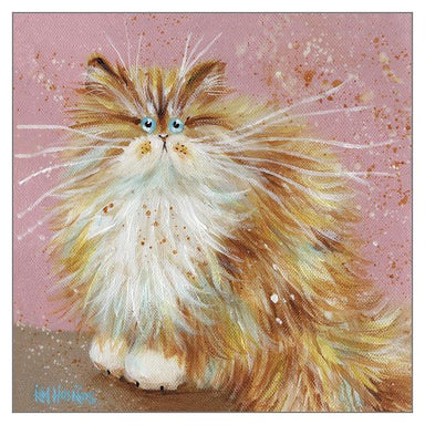 Kim Haskins Cat Themed Greeting Card 'Schnucki' Cat Greeting Card