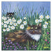 Kim Haskins Cat Themed Greeting Card 'Flower Prowlers' Cat Greeting Card