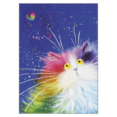 Kim Haskins Cat Themed Greeting Card 'Happy' Cat Greeting Card