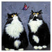 Kim Haskins Cat Themed Greeting Card 'Posie & Domino' Cat Greeting Card