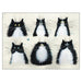 'Tuxedo Cats' Blank Black & White Cat Greeting Card by Kim Haskins