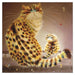 'Zala & Mau Mau' Blank Cat Greeting Card by Kim Haskins