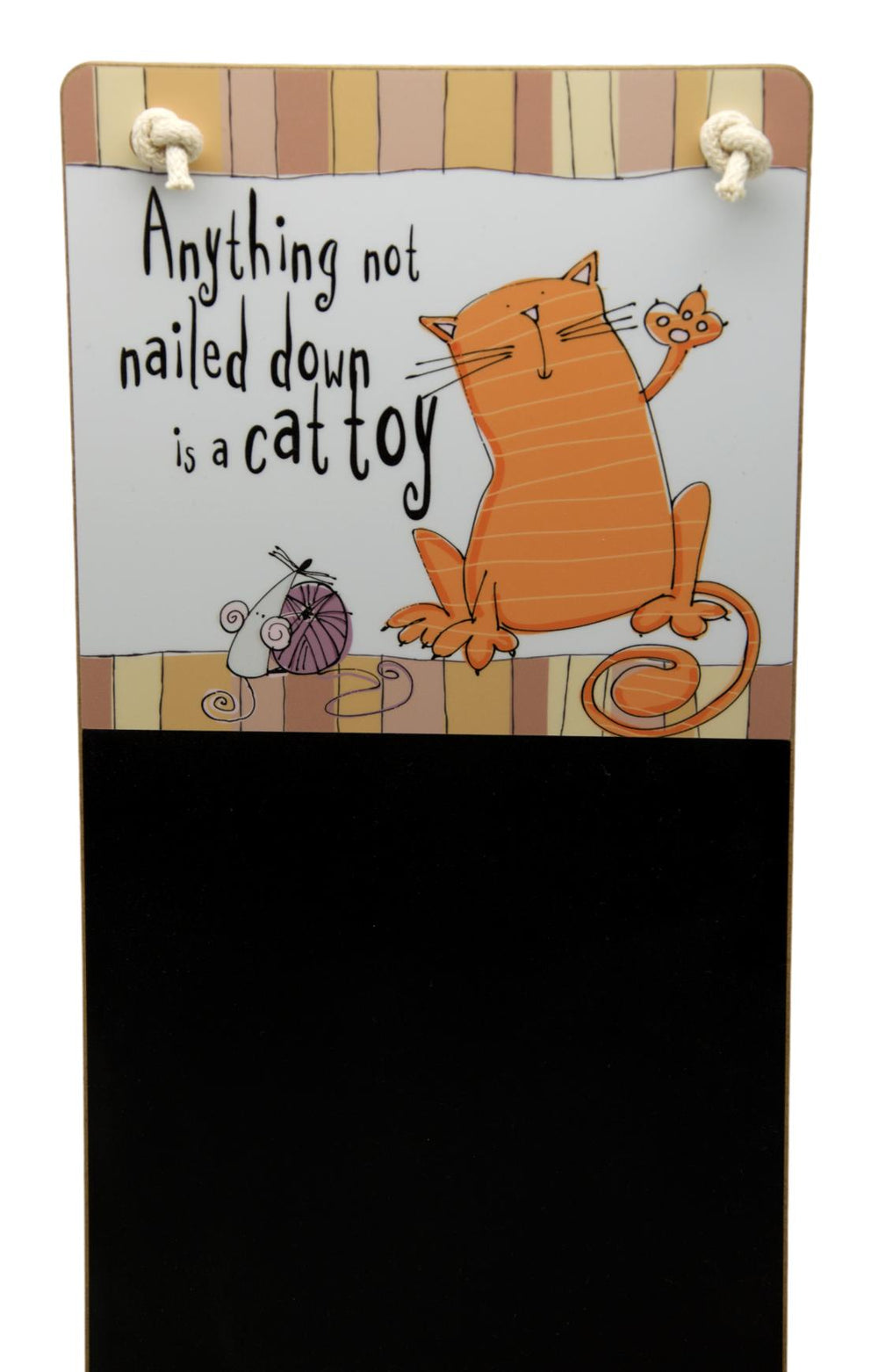 Anything Not Nailed Down Cat Chalkboard & Chalk