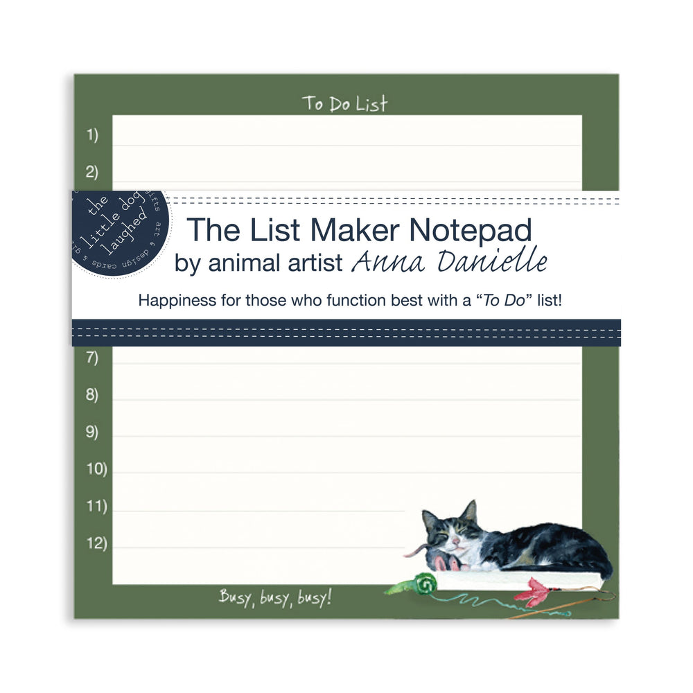 Busy Cat The List Maker Notepad