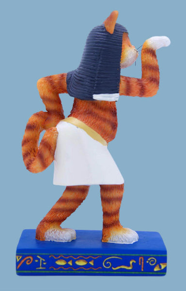 Funny Cat Ornament 9 Lives Tut Ankh Catmon Ginger Cat Figurine