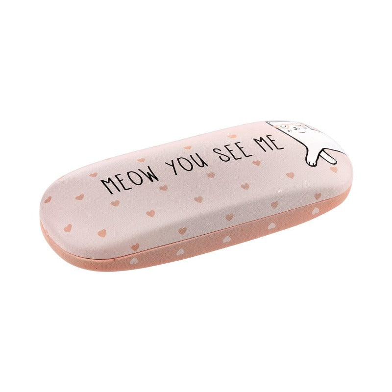 Cutie Cat Meow You See Me Hard Glasses Case