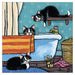 'Triple Trouble' Cat Greeting Card by Lisa Marie Robinson
