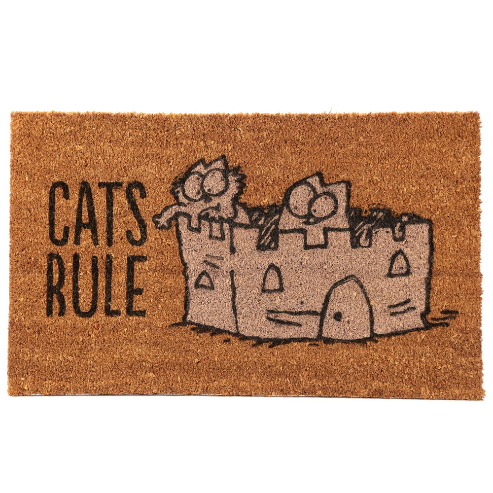 Simon's Cat Cat's Rule Coir Door Mat