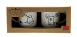 Set of 2 Cat & Dog Espresso Cups