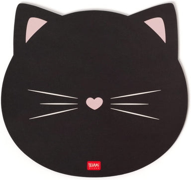 Black Cat Mouse Mat Mousepad