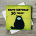 The Masketeer Cat 30th Birthday Card