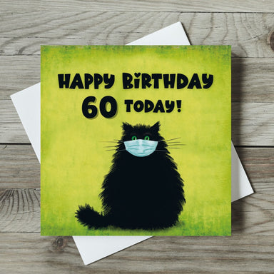 The Masketeer Cat 60th Birthday Card