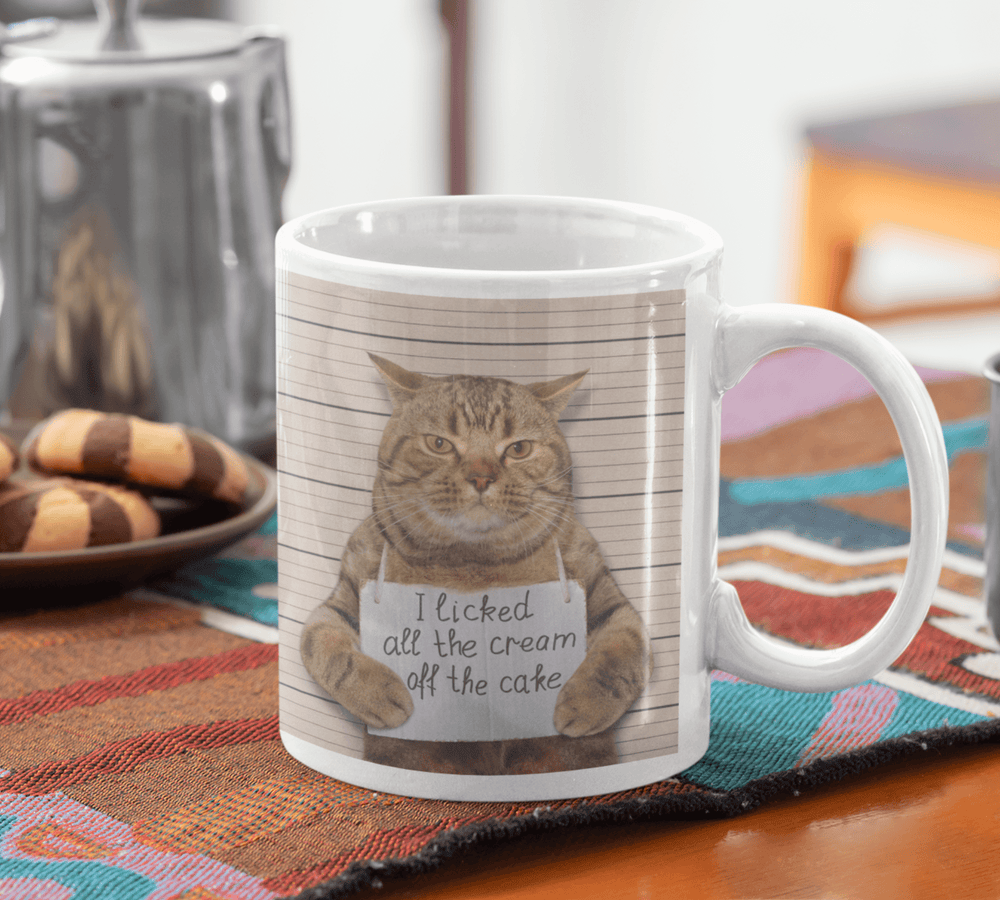 Moggie Mugshot Cat Mug