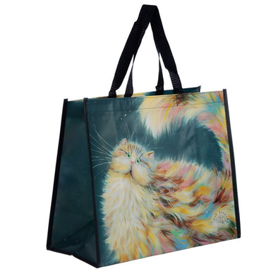 Kim Haskins Patapoufette Rainbow Cat Shopping Tote Bag