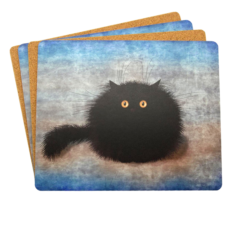 Oreo Black Cat Placemats Set of 4