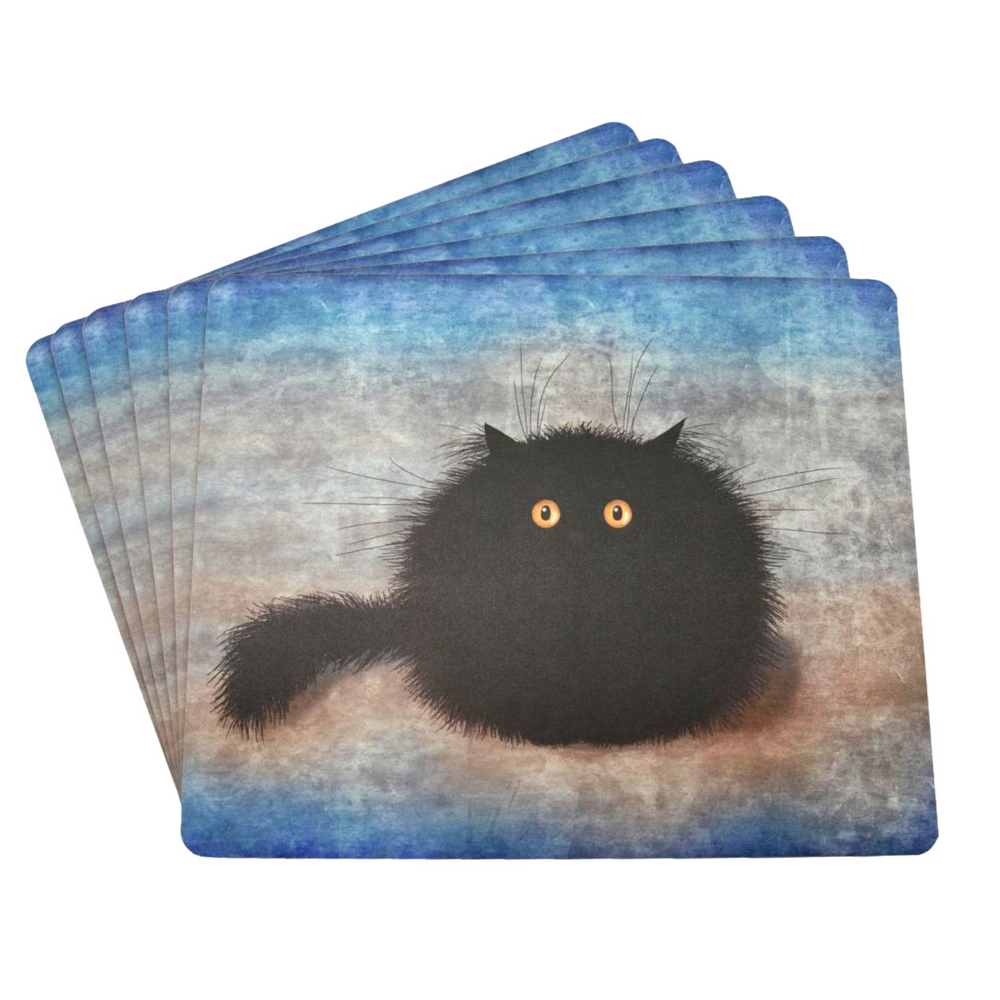Oreo Black Cat Placemats Set of 6