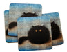 Oreo Black Cat Set of 4 Cat Coasters