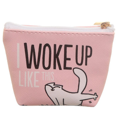 Simon's Cat I Woke Up Like This Small Coin Purse
