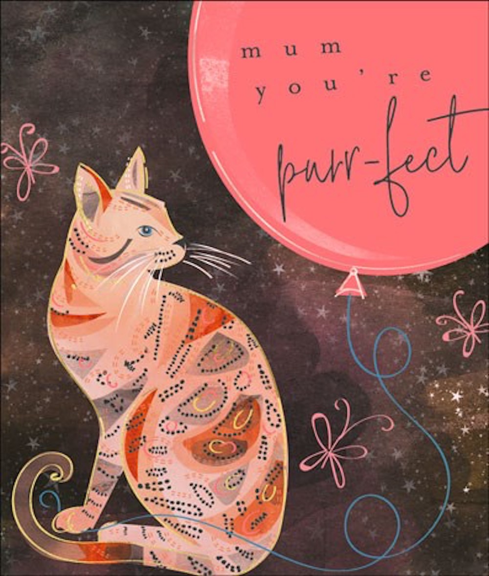 Purrfect Mum Bengal Pussy Cat Mother's Day Card