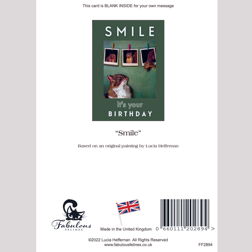 Smile by Lucia Heffernan Cat Greeting Card