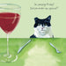 'Friday Special' Cat Greeting Card by Anna Danielle