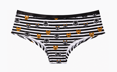 Cats & Stripes Womens Hipster Briefs Knickers