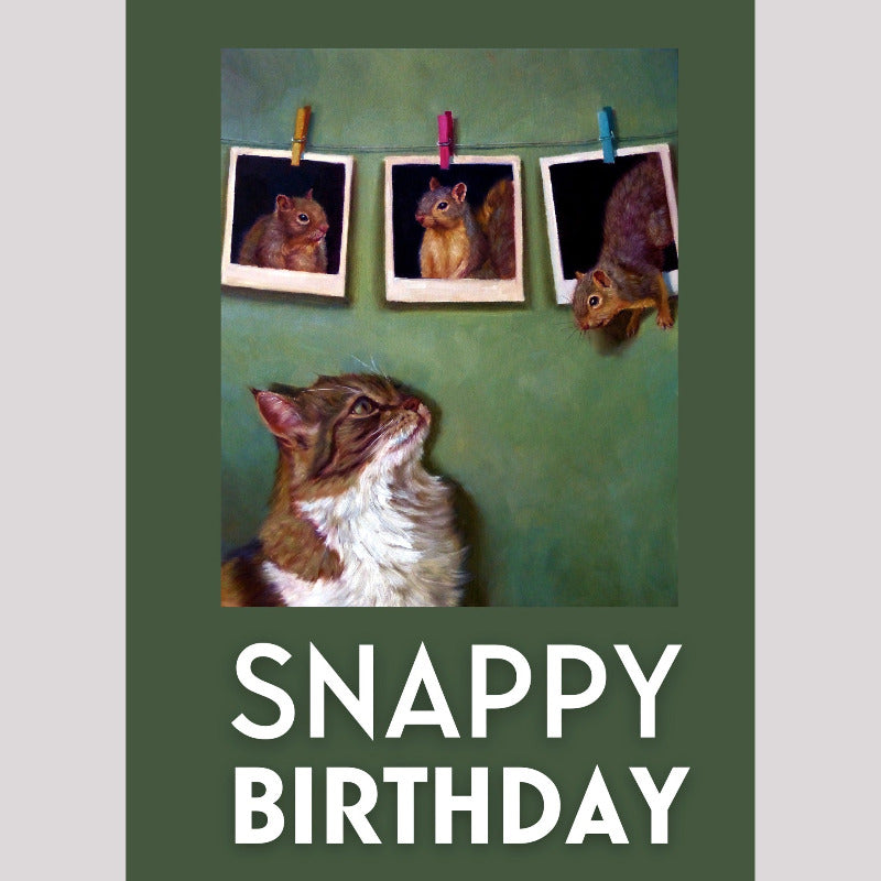 Snappy Birthday by Lucia Heffernan Cat Greeting Card