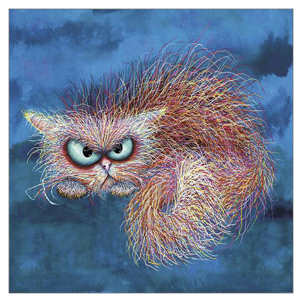 'Grizelda Stroppychops' Cat Greeting Card by Tamsin Lord