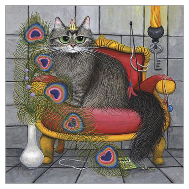 'Lady Pixie of Mews Manor' Cat Greeting Card by Tamsin Lord