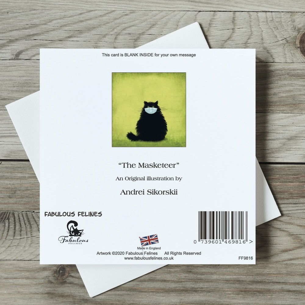 The Masketeer Cat Greeting Card
