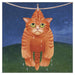 Vicky Mount Black Cat Themed Greeting Card 'Drying in the Rain' Cat Greeting Card