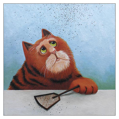 Vicky Mount Cat Themed Greeting Card 'Midges' Cat Greeting Card