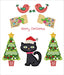Spotted Cat Foil Christmas Card
