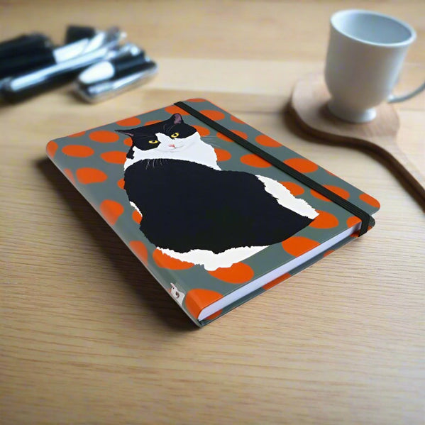 Black & White Cat Pocket Notebook