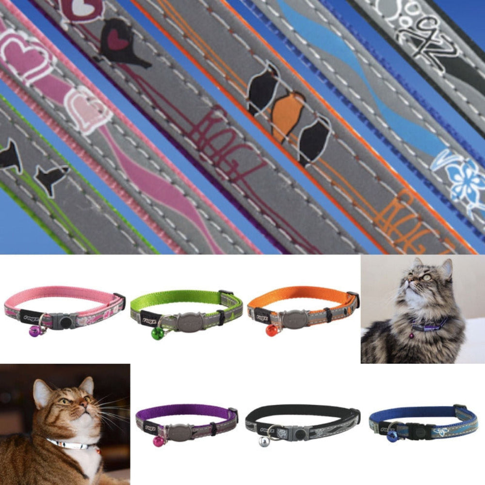 Rogz Blue Night Cat Collar
